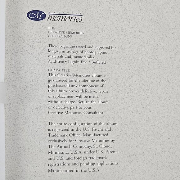 Creative Memories Album 12 x 12 Glory Flag Navy Blue 30 Pages and Protectors - Picture 10 of 10